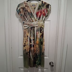 Floral V-Neck Y2K  Dress
